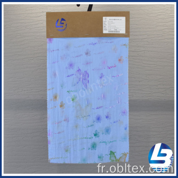 Obl20-889 Taffeta 100% en nylon avec finition imprimée en aluminium